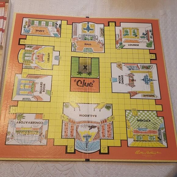 Vintage (1963) Parker Brothers "CLUE" Board Game - Picture 5 of 11